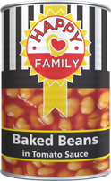 BAKED BEANS HAPPY FAM. 12x410g